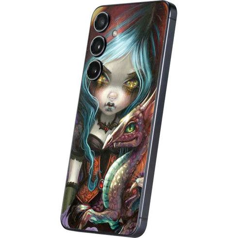 Gothic Vampire Fairy with Dragon & Skulls by Jasmine Becket-Griffith Galaxy S25 Skin
